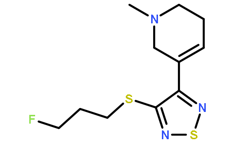 5-{4-[(3-氟丙基)硫烷基]-1,2,5-噻二唑-3-基}-1-甲基-1,2,3,6-四氢吡啶