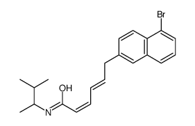 (2E,4E)-6-(5-bromonaphthalen-2-yl)-N-(3-methylbutan-2-yl)hexa-2,4-dienamide