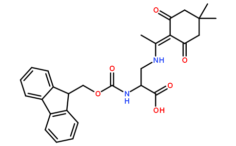 N-芴甲氧羰基-[N’-1-(4,4-二甲基-2,6-二氧代环己-1-亚基)乙基]-D-2,3-二氨基丙酸