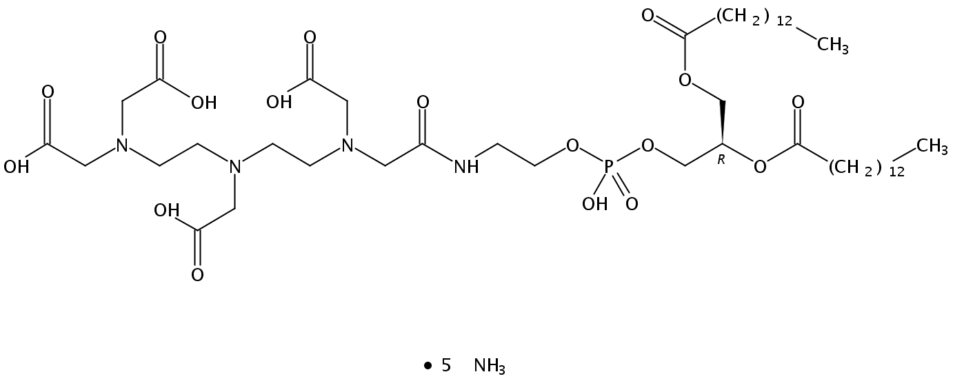 1,2-dimyristoyl-sn-glycero-3-phosphoethanolamine-N-diethylenetriaminepentaacetic acid (ammonium salt)