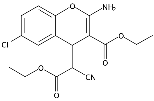 2-Amino-6-chloro-α-cyano-3-(ethoxycarbonyl)-4H-1-benzopyran-4-acetic Acid Ethyl Ester