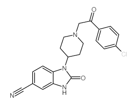 1-(1-(2-(4-氯苯基)-2-氧代乙基)哌啶-4-基)-2-氧代-2,3-二氢-1H-苯并[d]咪唑-5-甲腈