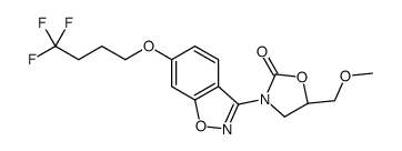 (5S)-5-(甲氧基甲基)-3-[6-(4,4,4-三氟丁氧基)-1,2-苯并噁唑并-3-YL]-1,3-噁唑烷-2-酮