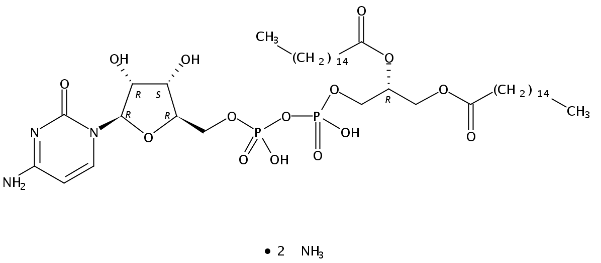 1,2-dipalmitoyl-sn-glycero-3-(cytidine diphosphate) (ammonium salt)