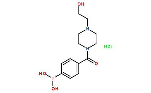 4-(4-(2-羟基乙基)哌嗪-1-羰基)苯基硼酸
