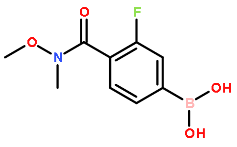 N-甲氧基-N-甲基-4-硼-2-氟苯甲酰胺