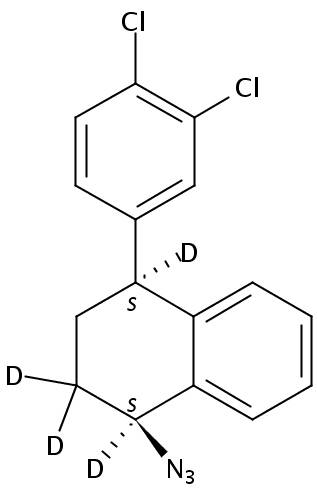 cis-(1S,4S)-1-Azido-4-(3,4-dichlorophenyl)-1,2,3,4-tertahydro-naphthalene-d4