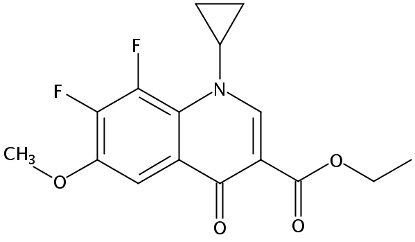 1-环丙基-6-甲氧基-7,8-二氟-4-氧代-1,4-二氢-3-喹啉羧酸乙酯