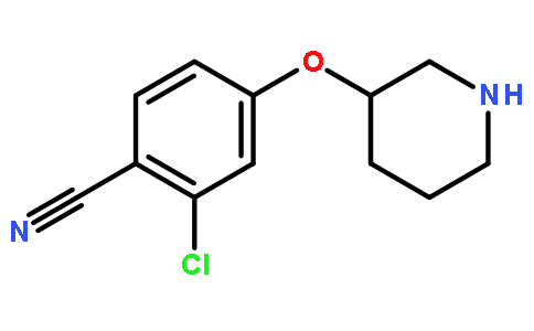 2-氯-4-(-3-哌啶氧基)苯甲腈