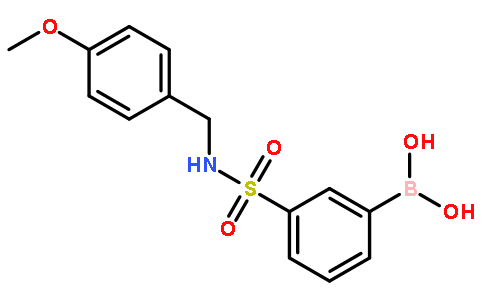 3-[N-(4-甲氧基苄基)磺酰胺]苯基硼酸