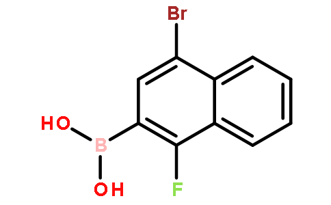 4-溴-1-氟萘-2-硼酸