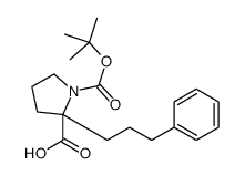 (2R)-1-[(2-methylpropan-2-yl)oxycarbonyl]-2-(3-phenylpropyl)pyrrolidine-2-carboxylic acid