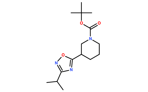 1-Boc-3-(3-异丙基-1,2,4-噁二唑-5-基)哌啶