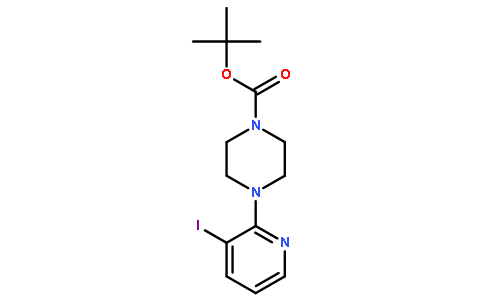2-Methyl-2-propanyl 4-(3-iodo-2-pyridinyl)-1-piperazinecarboxylat e