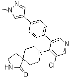 8-[3-氯-5-[4-(1-甲基-1H-吡唑-4-基)苯基]-4-吡啶基]-2,8-二氮杂螺[4.5]癸烷-1-酮