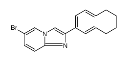 Imidazo[1,2-a]pyridine, 6-bromo-2-(5,6,7,8-tetrahydro-2-naphthalenyl)