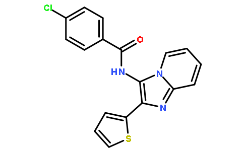 4-氯-N-[2-（2-噻吩基）咪唑并〔1,2-a]吡啶-3-基]苯甲酰胺