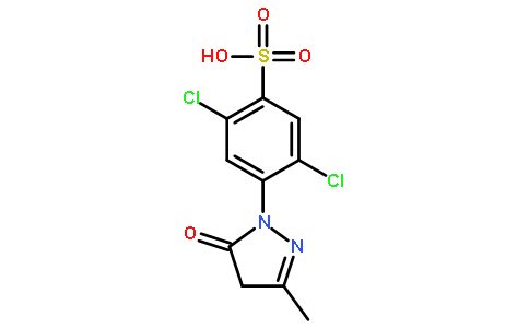 1-(2,5-二氯-4-磺酸苯基)-3-甲基-5-吡唑啉酮一水合物