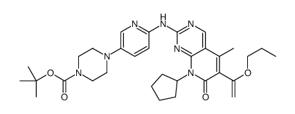 2-甲基-2-丙基-4-(6-{[8-环戊基-5-甲基-7-氧代-6-(1-丙氧乙烯基)-7,8-二氢吡啶并[2,3-d]嘧啶-2-基]氨基}-3-吡啶基)-1-哌嗪甲酸