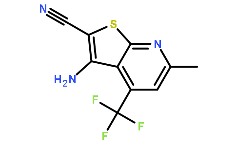 3-氨基-6-甲基-4-(三氟甲基)噻吩[2,3-B]吡啶-2-甲腈