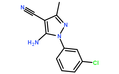 5-氨基-4-氰基-1-(3-氯苯基)-3-甲基吡唑
