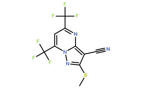 5,7-双(三氟甲基)-3-氰基-2-(甲基硫代)吡咯[1,5-A]嘧啶