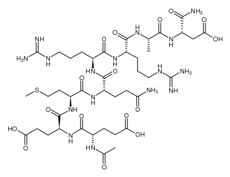 L-​α-​Asparagine, N-​acetyl-​L-​α-​glutamyl-​L-​α-​glutamyl-​L-​methionyl-​L-​glutaminyl-​L-​arginyl-​L-​arginyl-​L-​alanyl-  Protein Sequence Sequence Length: 8