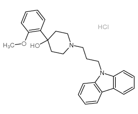 1-(3-carbazol-9-ylpropyl)-4-(2-methoxyphenyl)piperidin-4-ol,hydrochloride