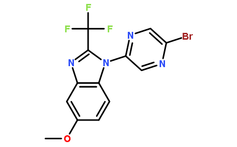 1-(5-溴-2-吡嗪)-5-甲氧基-2-三氟甲基-1H-苯并咪唑