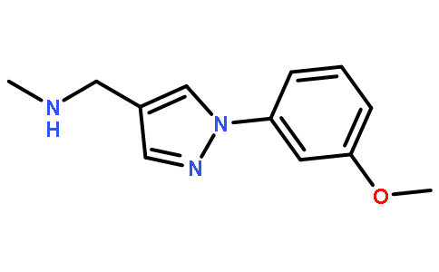 1- [1-（3-甲氧基苯基）-1H-吡唑-4-基] -N-甲基甲胺