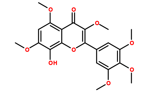 8-羟基-3,5,7,3',4',5'-六甲氧基黄酮