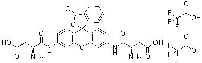 Rh110-2(Asp)  [Rhodamine 110, bis-(L-aspartic acid amide), trifluoroacetic acid salt]