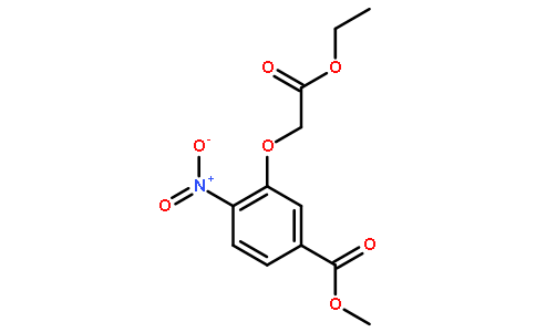 3-(2-乙氧基-2-氧代乙氧基)-4-硝基苯甲酸甲酯