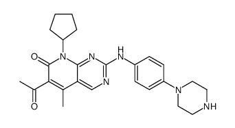 6-乙酰基-8-环戊基-5-甲基-2-(4-哌嗪-1-基-苯基氨基)-8H-吡啶并[2,3-d]嘧啶-7-酮