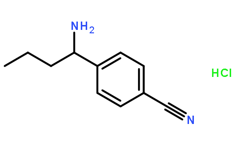 4-((1S)-1-氨基丁基)苯甲腈鹽酸鹽