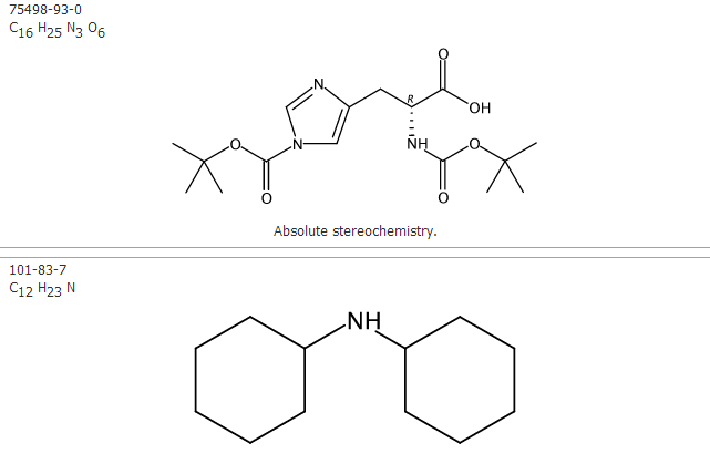 双叔丁氧羰酰基-D-组氨酸二环己胺盐