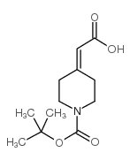 1-叔丁氧羰基哌啶-4-亚基乙酸
