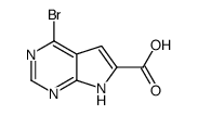 4-bromo-7H-pyrrolo[2,3-d]pyrimidine-6-carboxylic acid