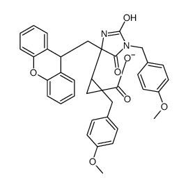 (1S,2S)-1-[(4-methoxyphenyl)methyl]-2-[(4S)-1-[(4-methoxyphenyl)methyl]-2,5-dioxo-4-(9H-xanthen-9-ylmethyl)imidazolidin-4-yl]cyclopropane-1-carboxylate