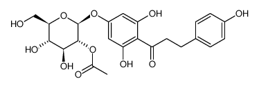 3,5-Dihydroxy-4-[3-(4-hydroxyphenyl)propanoyl]phenyl 2-O-acetyl-β -D-glucopyranoside