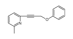 Pyridine, 2-methyl-6-(3-phenoxy-1-propyn-1-yl)