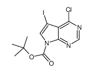 tert-butyl 4-chloro-5-iodopyrrolo[2,3-d]pyrimidine-7-carboxylate