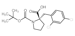 (2S)-2-[(2,4-dichlorophenyl)methyl]-1-[(2-methylpropan-2-yl)oxycarbonyl]pyrrolidine-2-carboxylic acid