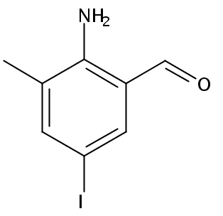 Benzaldehyde, 2-​Amino-​5-Iodo-​3-​Methyl-