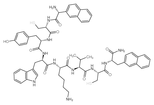 (D-2-NAL5,CYS6·11,TYR7,D-TRP8,VAL10,2-NAL12)-SOMATOSTATIN-14 (5-12) AMIDE