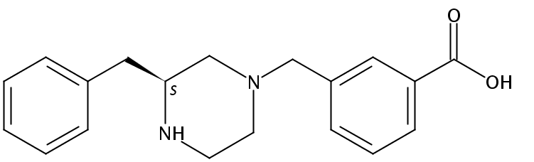 (S)-3-((3-Benzylpiperazin-1-yl)methyl)benzoic acid