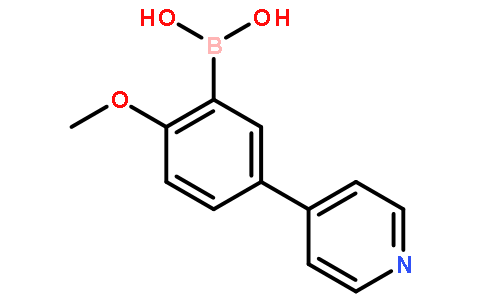 2-甲氧基-5-(吡啶-4-基)苯硼酸