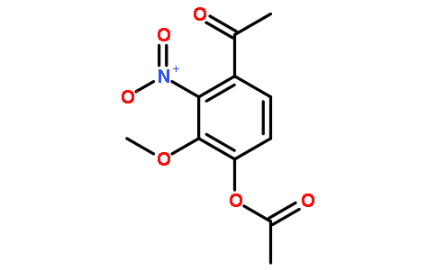 2-硝基-3-甲氧基-4-乙酰氧基苯乙酮