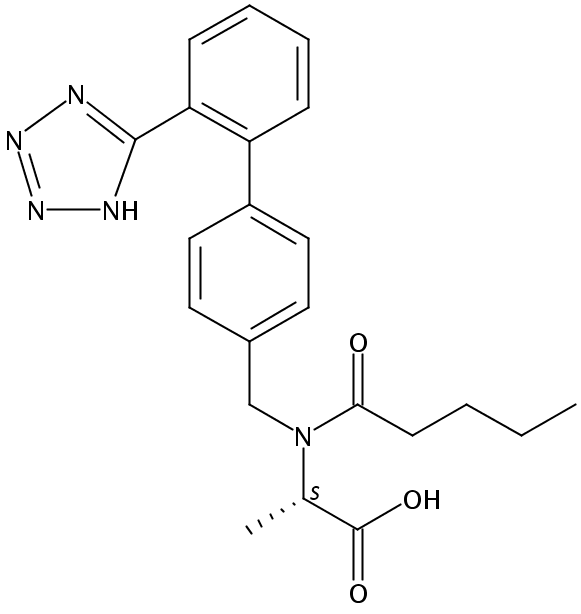 L-丙氨酸,N-(1-羰基戊基)-N-[[2'-(1H-四唑-5-基)[1,1'-联苯基]-4-基]甲基]-