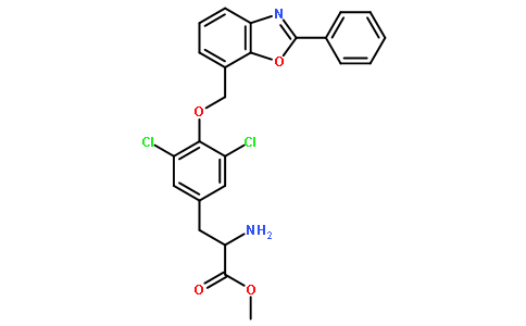 (S)-2-氨基-3-(3,5-二氯-4-((2-苯基苯并[d]噁唑-7-基)甲氧基)苯基)丙酸甲酯